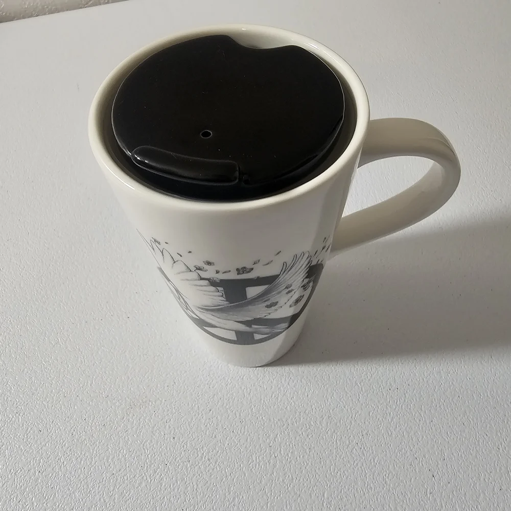 Williams Sonoma Peace Ceramic Mug